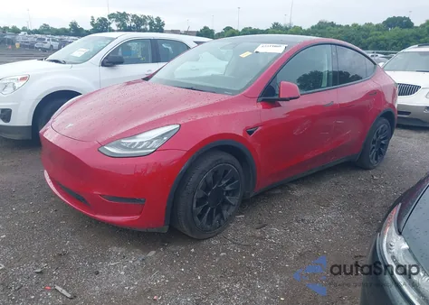 2021 Tesla Model Y Long Range Dual Motor All-Wheel Drive из США, поврежденный, VIN 5YJYGDEE3MF092447